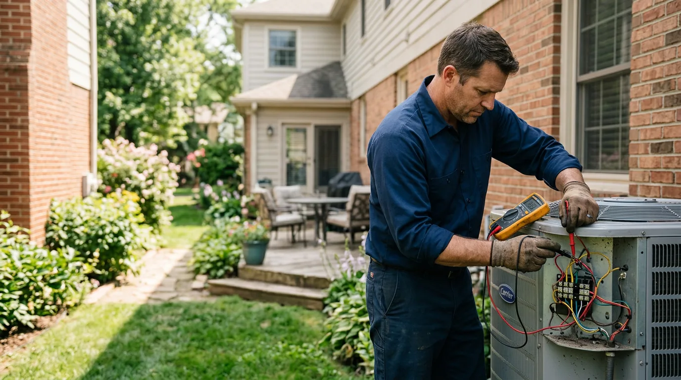 HVAC technician working near Church View, VA